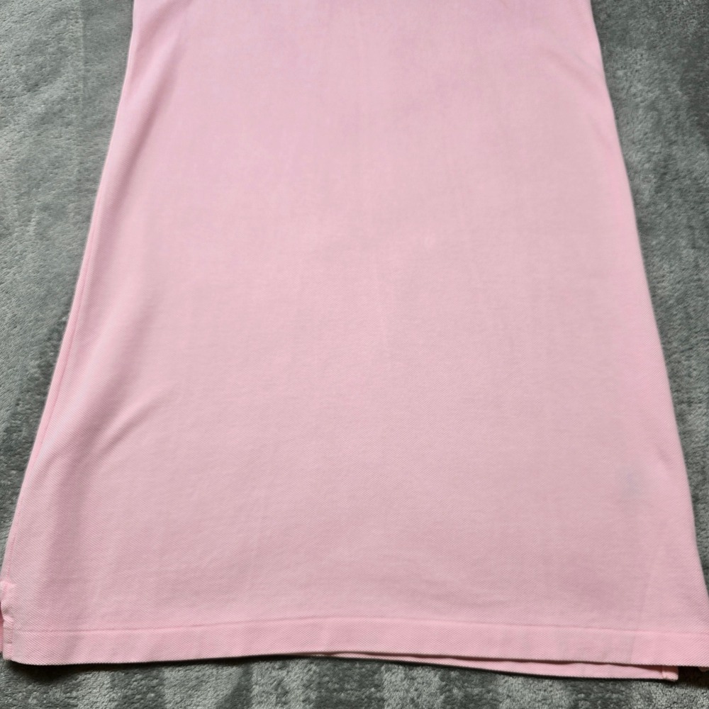 Polo Ralph Lauren The Mesh Mini Polo Dress Womens S Pink Blue Pony Cotton - Picture 12 of 13